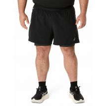 ASICS Herren Laufshort Road 2in1 5in schwarz | M