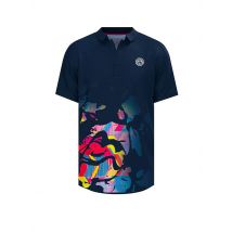 BIDI BADU Herren Tennispolo Wild Arts dunkelblau | S