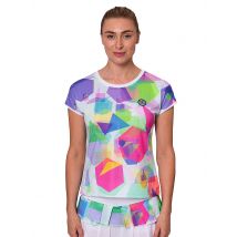 BIDI BADU Damen Tennisshirt Kaleido bunt | L