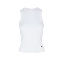 BJÖRN BORG Damen Tennistank Ace Pocket Ribbed weiss | S