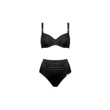 CHARMLINE Damen Bikini Uni schwarz | 40C