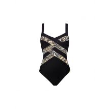 CHARMLINE Damen Badeanzug Golden Reflection schwarz | 48B