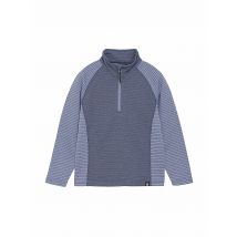 COLOR KIDS Kinder Unterzieh Zipshirt Fleece Pulli Striped lila | 176