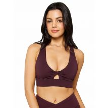 FABLETICS Damen Sport-BH Oasis Twist Low Support dunkelrot | S