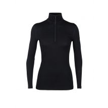 ICEBREAKER Damen Funktionsshirt Merino 200 Oasis Long Sleeve Half Zip Curve schwarz | M