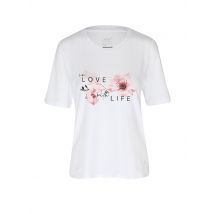 JOY Damen T-Shirt Luzie in Love with Life weiss | 44