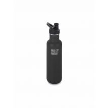 KLEAN KANTEEN Edelstahl Trinkflasche Classic 800ml Sport Cap Black schwarz