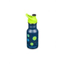 KLEAN KANTEEN Kinder Trinkflasche Classic einwandig 12 oz (355 ml) mit Sport Cap blau