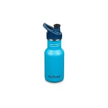 KLEAN KANTEEN Kinder Trinkflasche Classic einwandig 12 oz (355 ml) mit Sport Cap blau