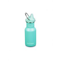 KLEAN KANTEEN Kinder Trinkflasche Classic einwandig 12 oz (355 ml) mit Sippy Cap türkis