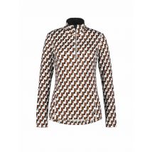 LUHTA Damen Unterzieh Zipshirt Karstula braun | S