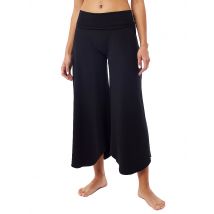 MANDALA Damen Yogahose Roll Over Tulip schwarz | S