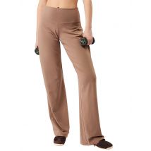 MANDALA Damen Yogahose Wide Leg hellbraun | S