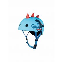 MICRO Kinder Scooter Helm Scootersaurus 3D V2 blau | 48-53CM