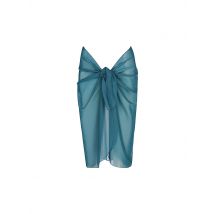 MRS & HUGS Damen Pareo Kurz aus Mesh petrol