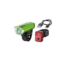 PUKY Fahrrad-Beleuchtungsset Lumi grün