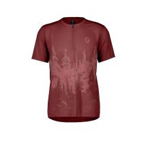 SCOTT Herren Radshirt Trail Flow Zip SS dunkelrot | XL