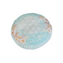 SPIRIT OF OM Meditationskissen rund jade/orange bunt