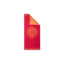 SPIRIT OF OM Badetuch Happy Flower of Life rubinrot/koralle dunkelrot