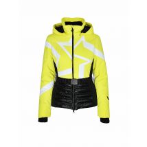 SPORTALM Damen Skijacke mit Sternen-Muster und Gürtel  gelb | 34