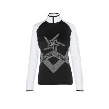 SPORTALM Damen Unterzieh Zipshirt mit Folien-Print  schwarz | 42