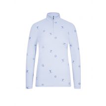 SPORTALM Damen Ski Unterzieh Zipshirt hellblau | 36