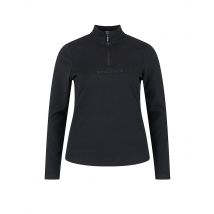 SPORTALM Damen Unterzieh Zipshirt aus dünner Fleece-Qualität schwarz | 44