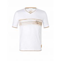 THE SPIRIT OF OM Herren Yogashirt Planet Protect weiss | XL