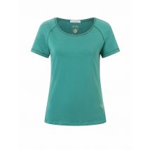 THE SPIRIT OF OM Damen Yogashirt Raglan OM Herz olive | XS