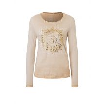 THE SPIRIT OF OM Damen Yogashirt OM Mandala creme | S