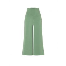 THE SPIRIT OF OM Damen Yoga Hose Culotte Devi grün | S