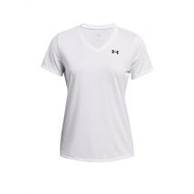 UNDER ARMOUR Damen Fitnessshirt UA Tech™ V-Neck weiss | XL