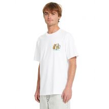 VOLCOM Herren Beachshirt Curious Cat weiss | XL