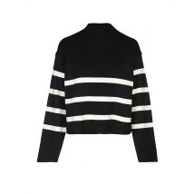 AIM'N Damen Sweater Perfekt Knit Stripe schwarz | XS