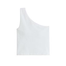 AIM'N Damen Fitnesstop Bralette One Shoulder weiss | XS
