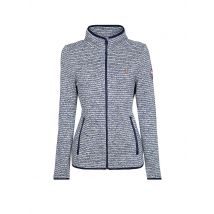 AULP Damen Fleecejacke Melange Knit dunkelblau | S