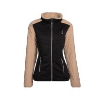 AULP Damen Fleecejacke Vahan Faux Fur braun | XXL