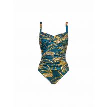 CHARMLINE Damen Badeanzug Satin Fruits petrol | 46B