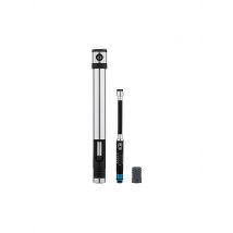 CRANKBROTHERS Fahrrad Minipumpe Klic HV mit CO2-Adapter+Manometer silber