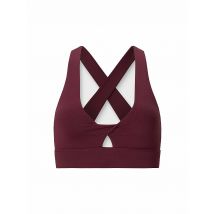 FABLETICS Damen Sport-BH Oasis Twist Medium Support dunkelrot | S