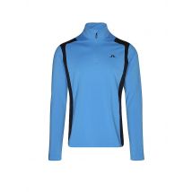 J.LINDEBERG Herren Unterzieh Zipshirt Lukas Quarter Zip Mid Layer blau | L