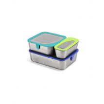 KLEAN KANTEEN Edelstahl Essensbehälter Lunchbox 3er Set bunt