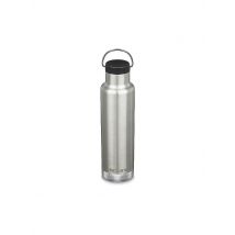 KLEAN KANTEEN Edelstahl Isolierflasche Classic 592ml Loop Cap silber