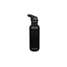 KLEAN KANTEEN Trinkflasche Classic Flip Seal Sport Cap Wistraw 532ml schwarz