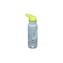 KLEAN KANTEEN Kinder Trinkflasche Classic 355ml Flip Sport Cap isolierend hellblau