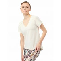 MANDALA Damen Yogashirt The New V-Neck weiss | L