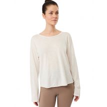 MANDALA Damen Yogashirt Open Back weiss | M