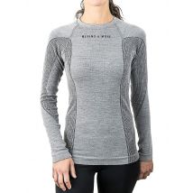 MERINO & MORE Damen Funktionsshirt Longsleeve grau | L