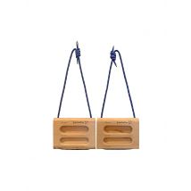 METOLIUS Trainingsgerät Wood Rock Rings II braun
