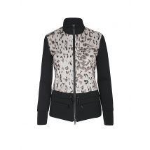 SPORTALM Damen Unterziehjacke mit Leo-Dessin  schwarz | 36